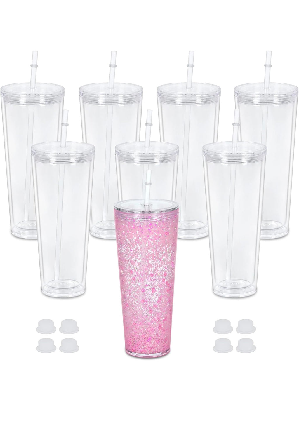 24oz Tapered Acrylic Snowglobe