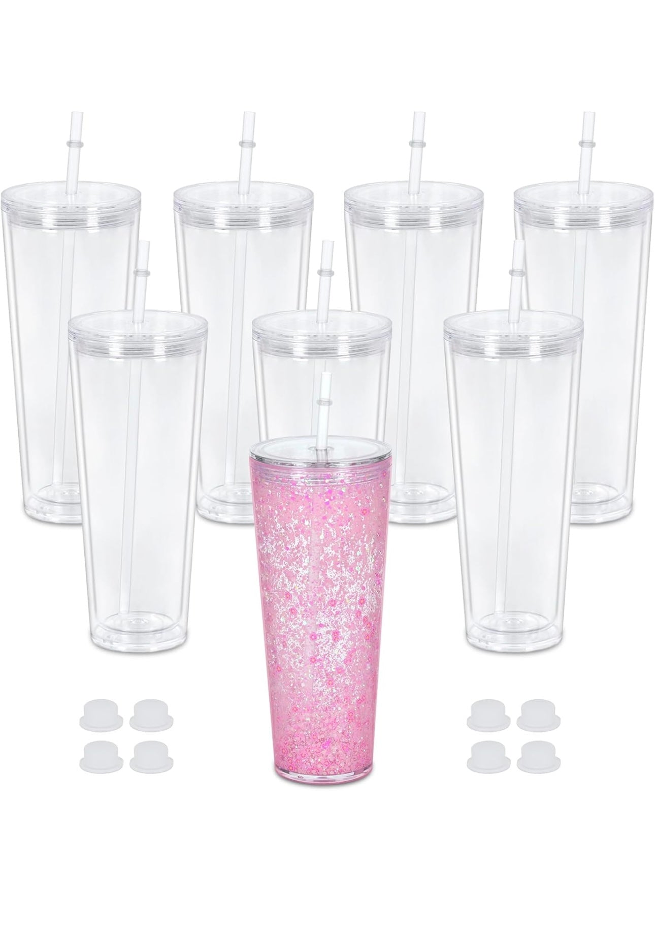 24oz Tapered Acrylic Snowglobe