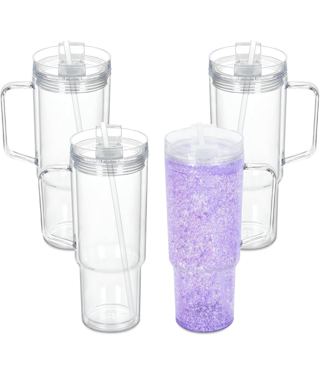 40oz Acrylic Snowglobe w/ Handle