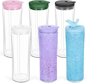 20oz Acrylic Snowglobe Water Bottle