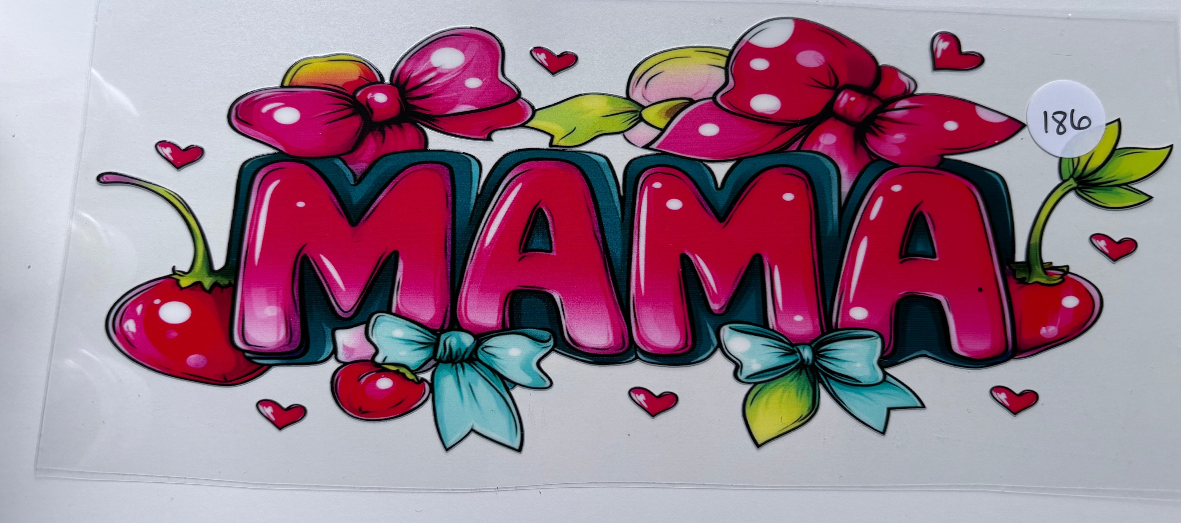 Mama bubble letters