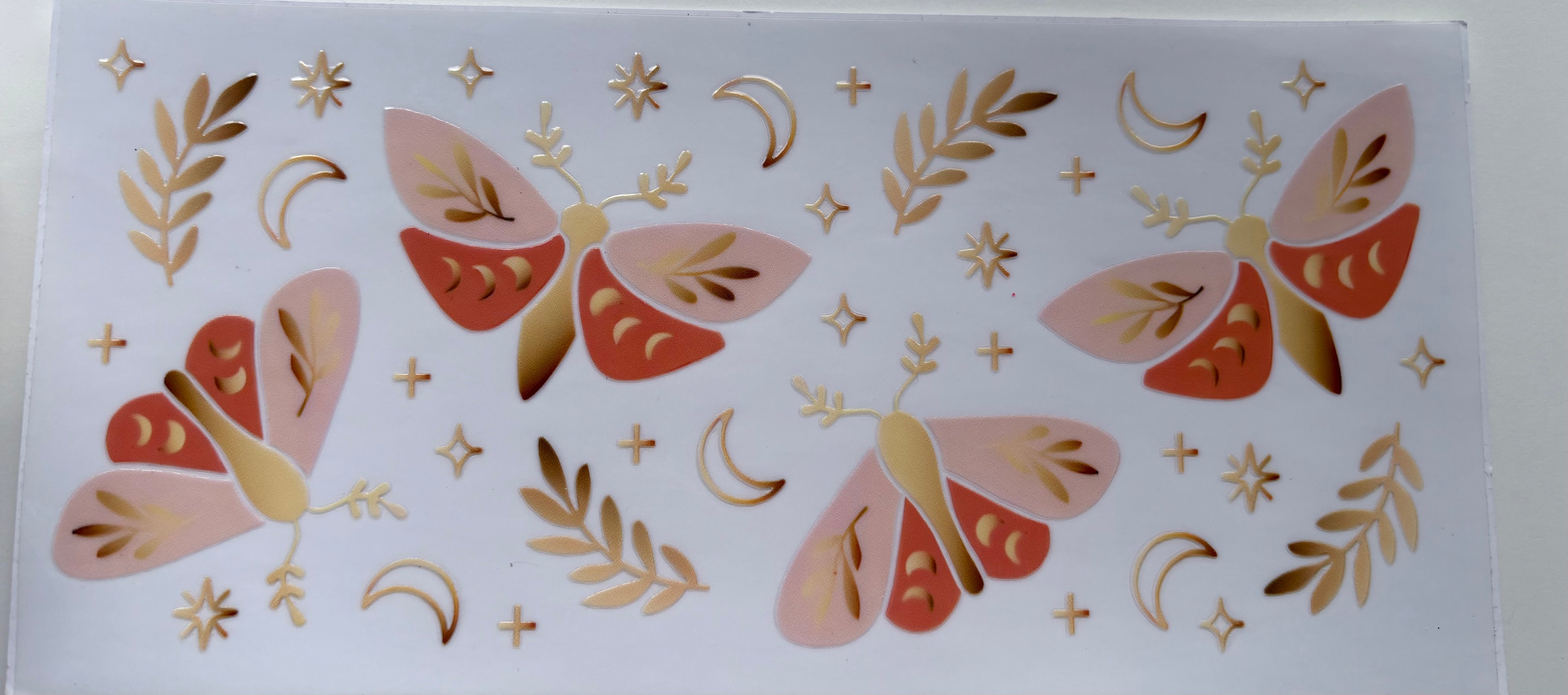 Pink & Gold Butterfly