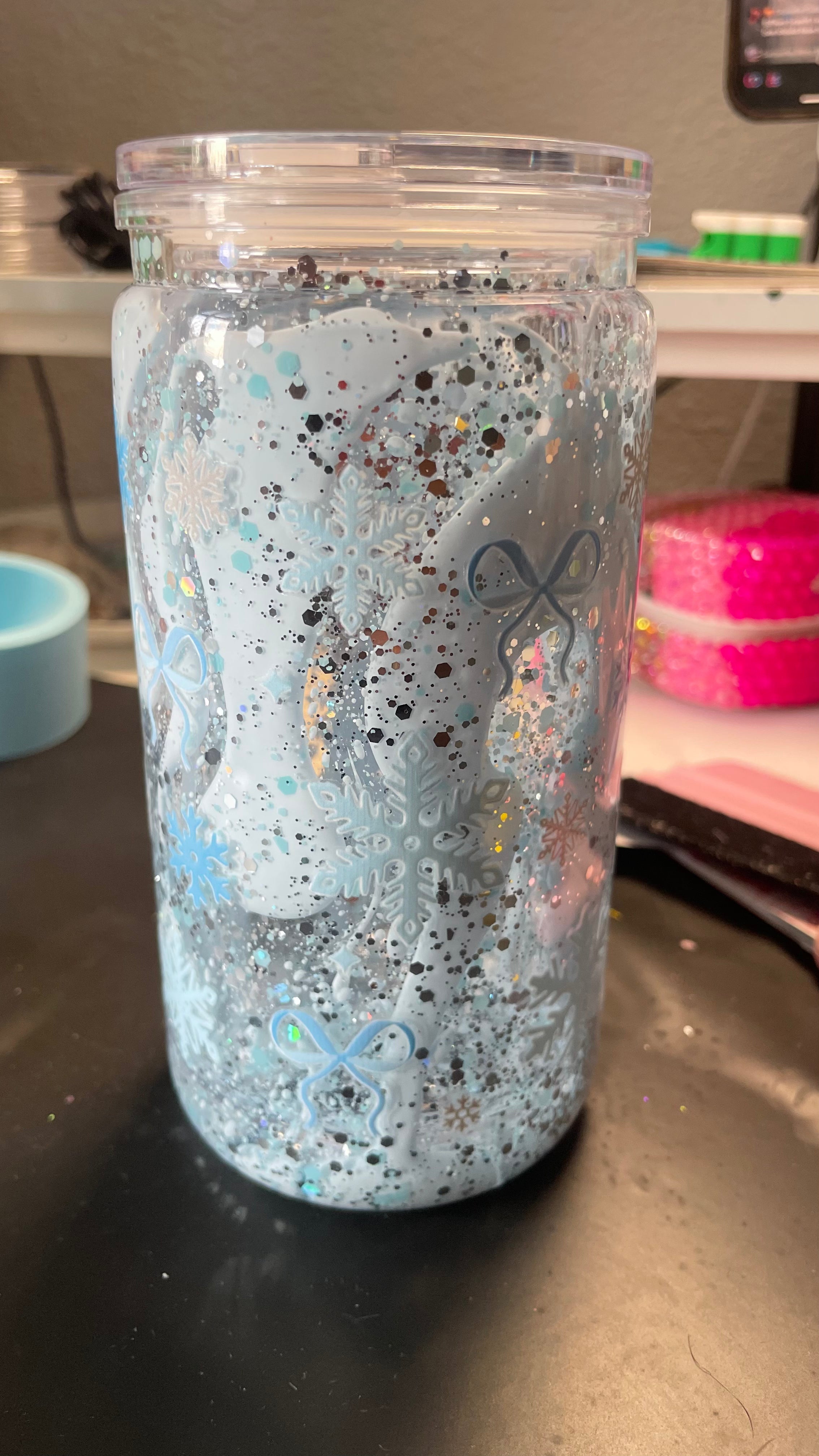 blue snowflake